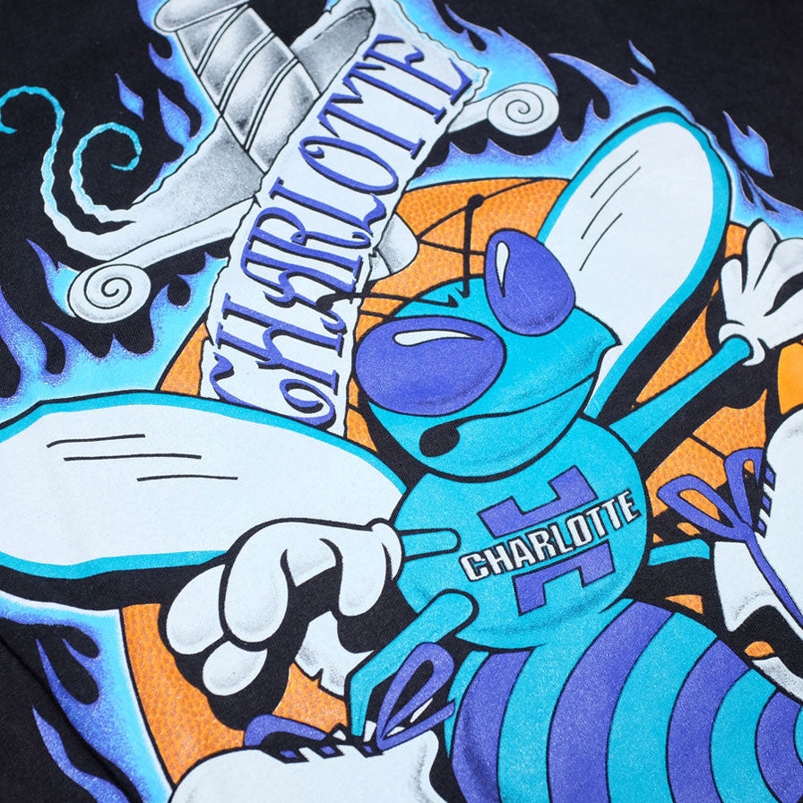 Vintage Charlotte Hornets T-Shirt XLarge - Double Double Vintage