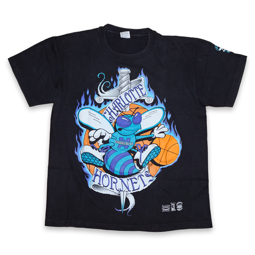 Vintage Charlotte Hornets T-Shirt XLarge - Double Double Vintage