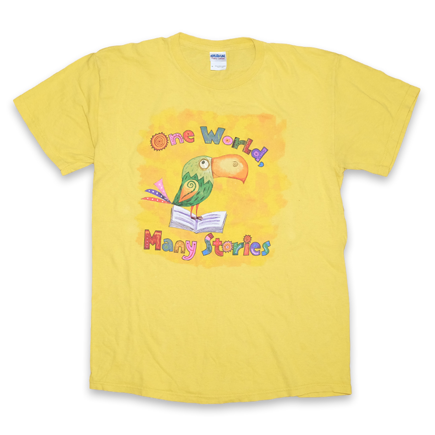 One World Many Stories T-Shirt Medium - Double Double Vintage