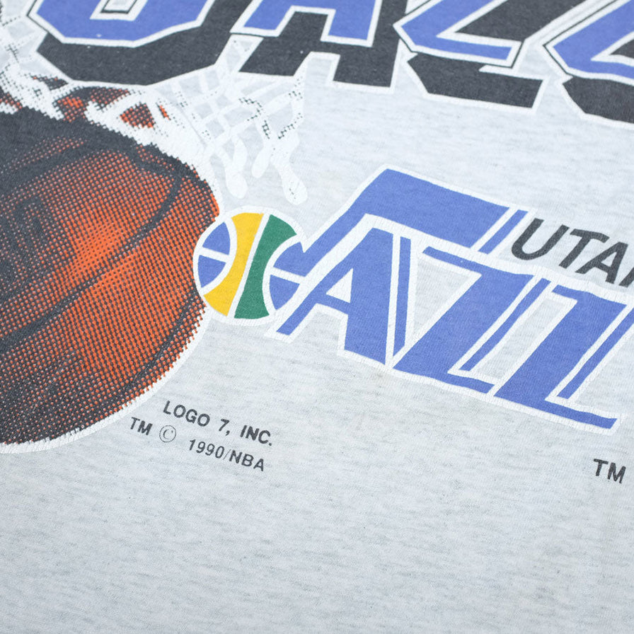 Vintage Utah Jazz T-Shirt Large - Double Double Vintage