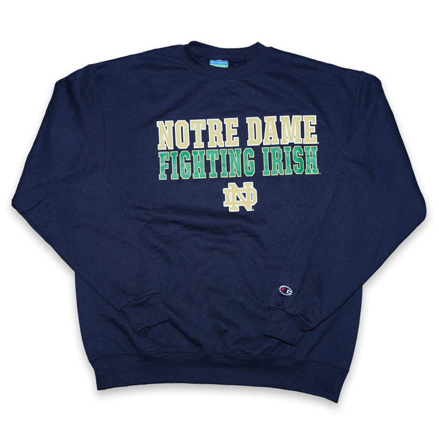 Vintage Champion Notre Dame Sweater Large - Double Double Vintage