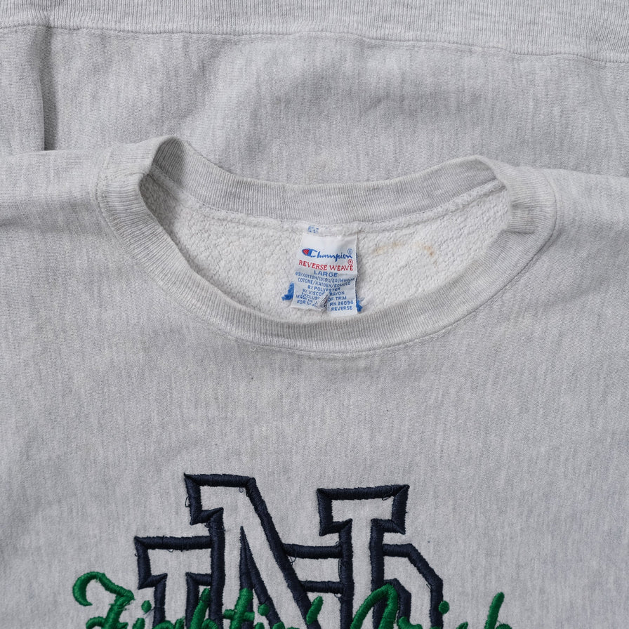 Vintage Champion Notre Dame Sweater Large