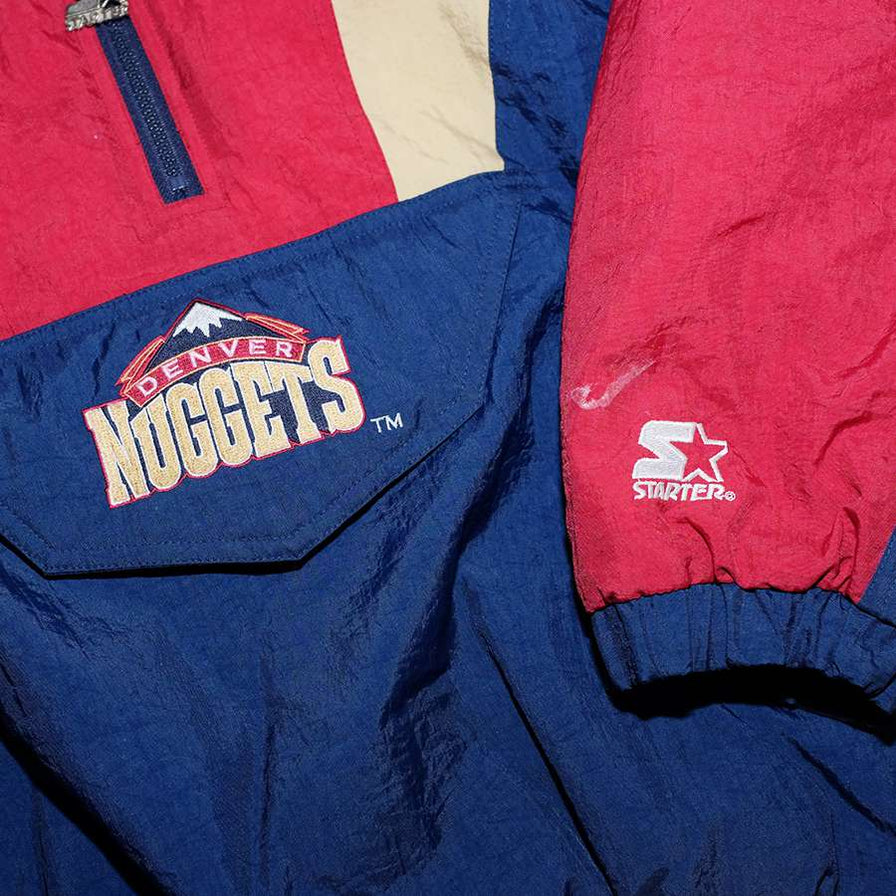Vintage Starter Denver Nuggets Anorak XLarge