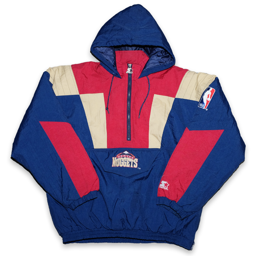 Vintage Starter Denver Nuggets Anorak XLarge