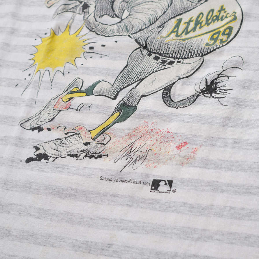Vintage 1991 Oakland Athletics T-Shirt Medium / Large