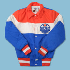 Vintage Edmonton Oilers Padded Jacket Small