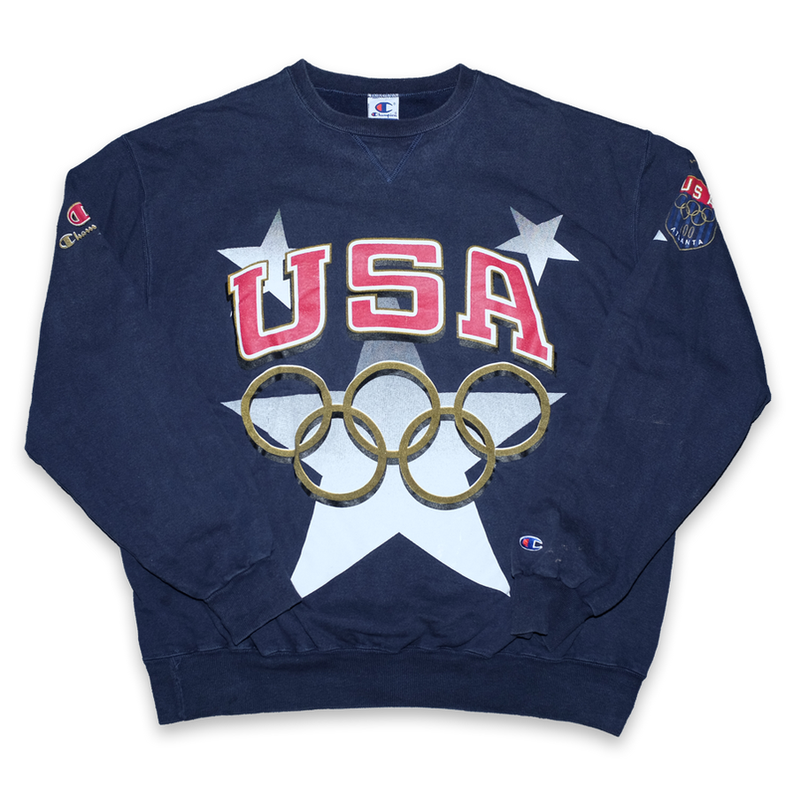 Vintage Champion USA Atlanta 1996 Sweater XLarge - Double Double Vintage