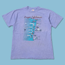 Vintage 1997 Oregon Lighthouse T-Shirt Large