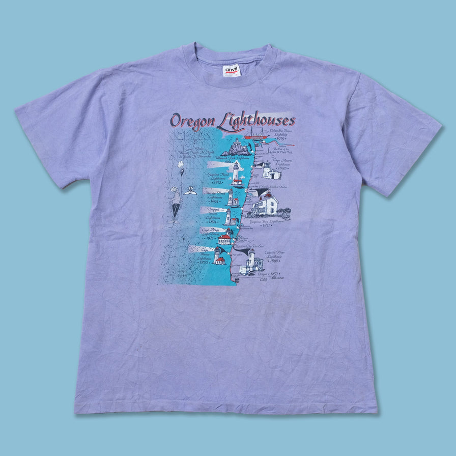 Vintage 1997 Oregon Lighthouse T-Shirt Large