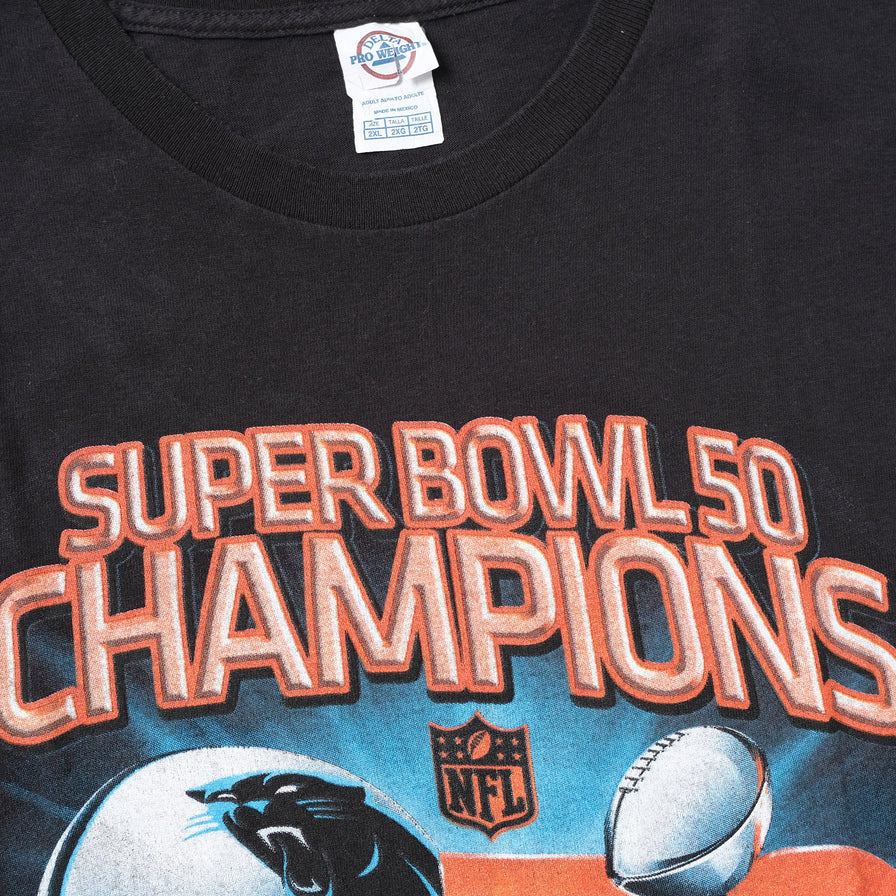 2016 Super Bowl Carolina Panthers T-Shirt XXL