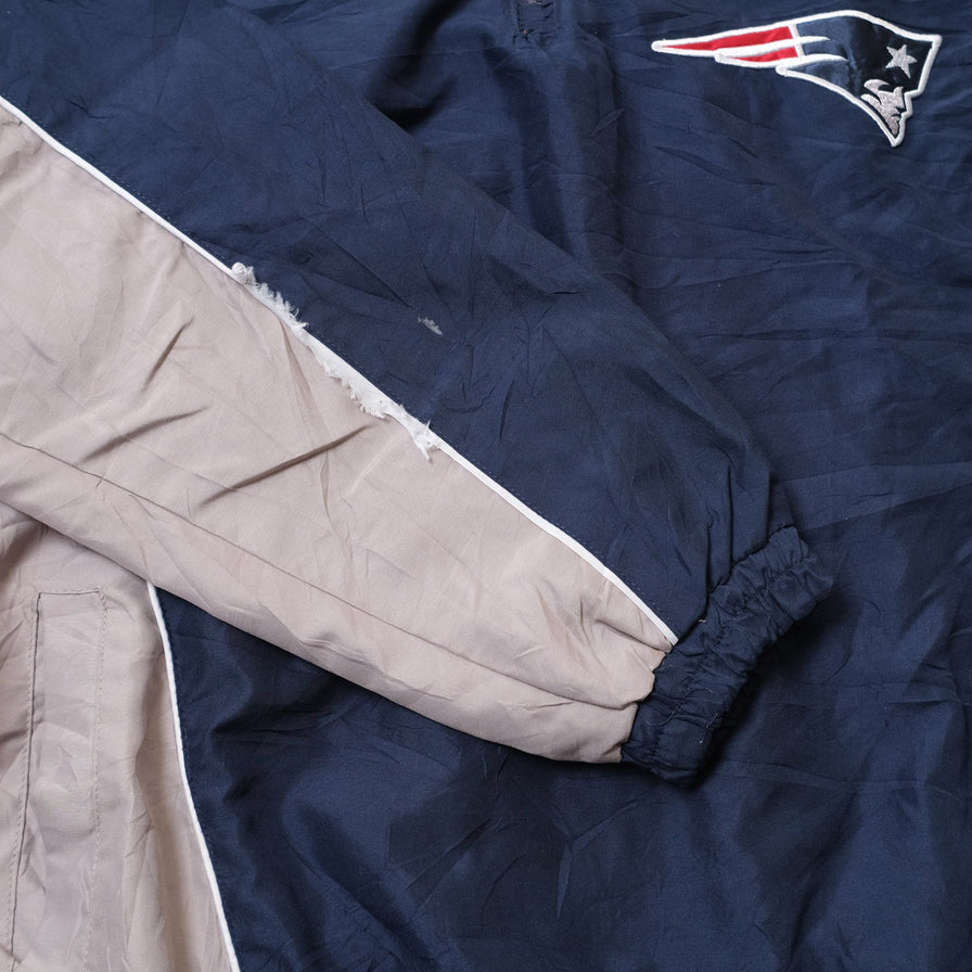 Vintage New England Patriots Q-Zip Windbreaker XLarge