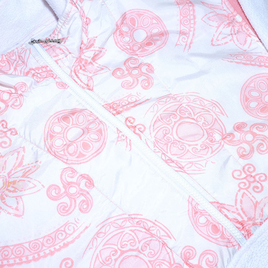 Vintage Pattern Q-Zip Fleece XLarge - Double Double Vintage