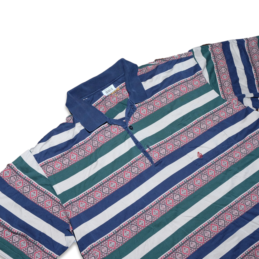Vintage Pattern Polo Medium - Double Double Vintage