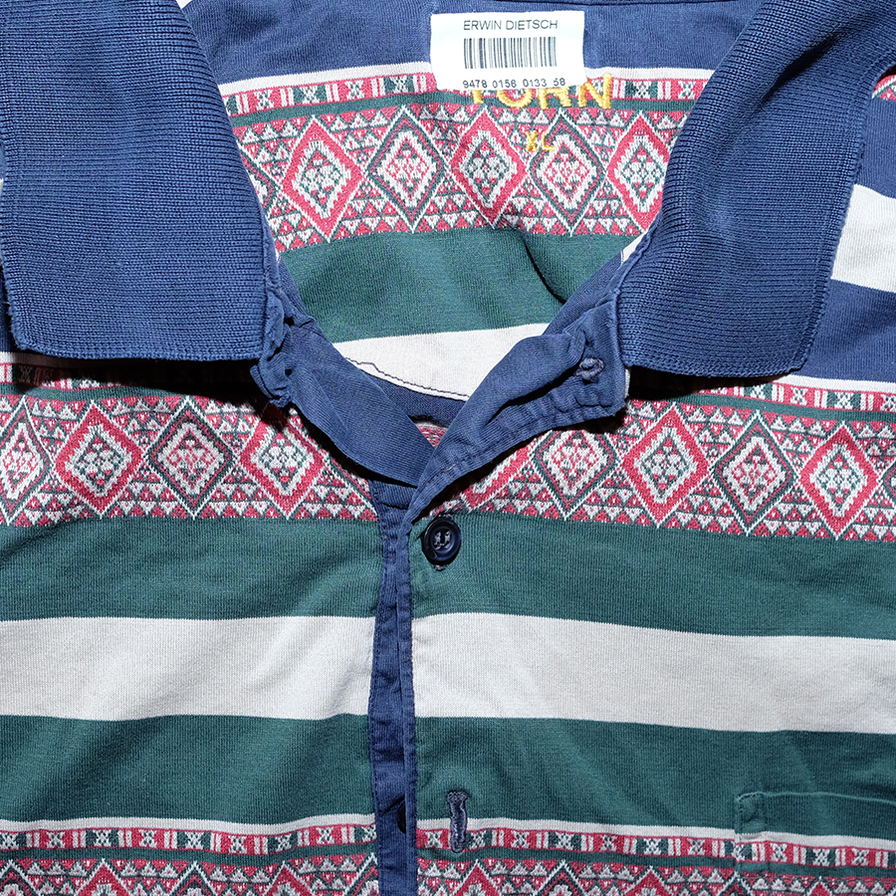 Vintage Pattern Polo Medium - Double Double Vintage