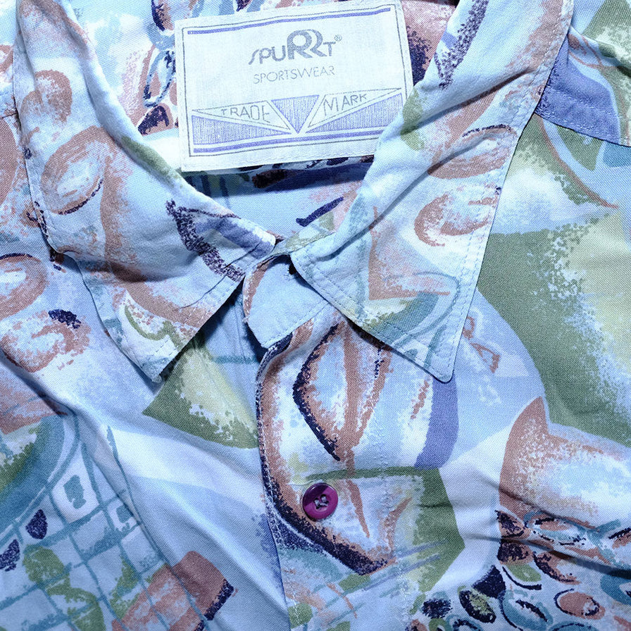 Vintage Pattern Shirt Large - Double Double Vintage