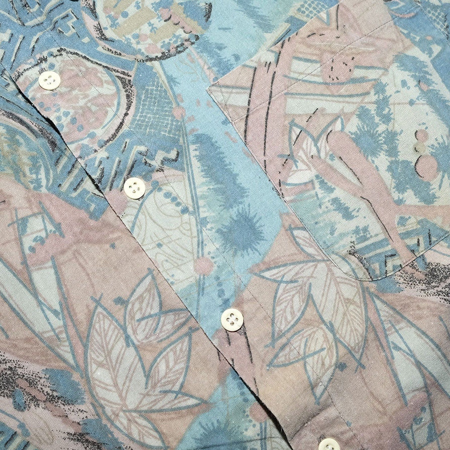 Vintage Pattern Floral Shirt Large - Double Double Vintage