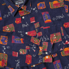 Vintage Pattern Cord Shirt XLarge