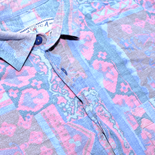 Vintage Pattern Flannell Shirt Large - Double Double Vintage
