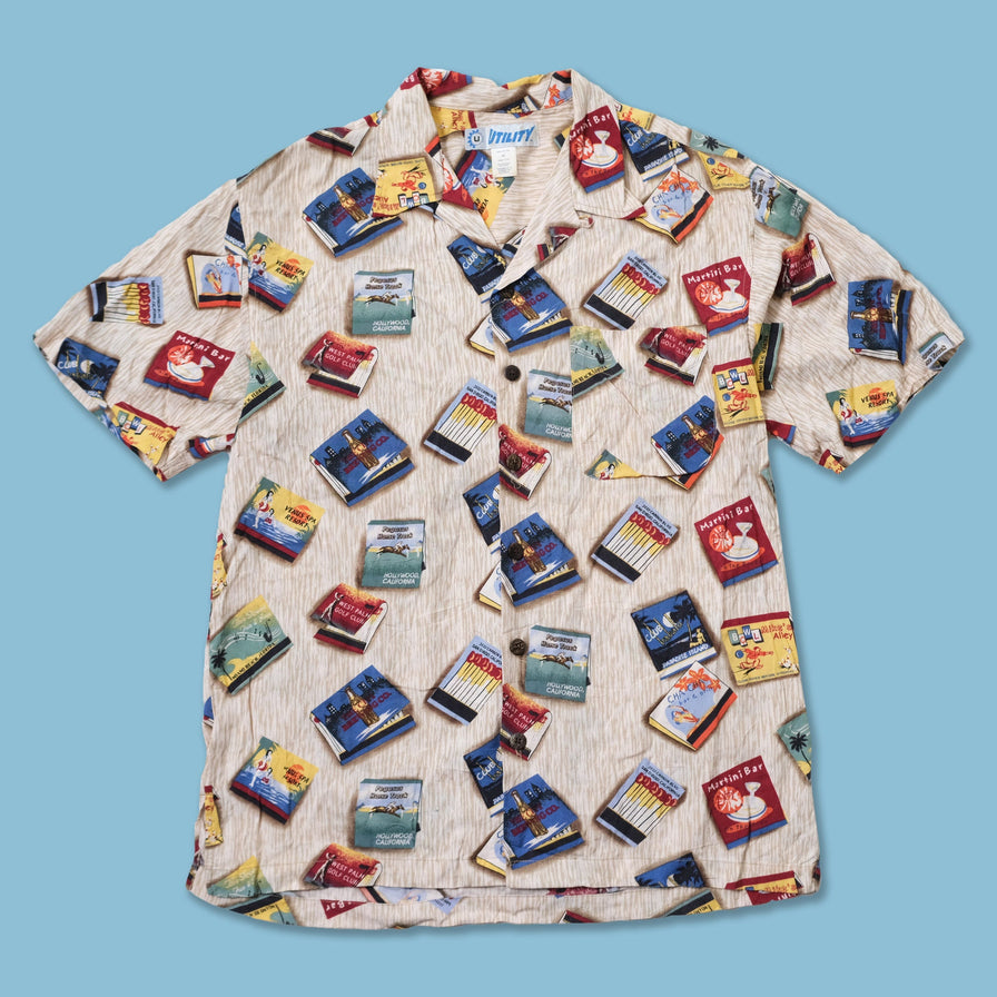 Vintage Matches Pattern Shirt Medium / Large