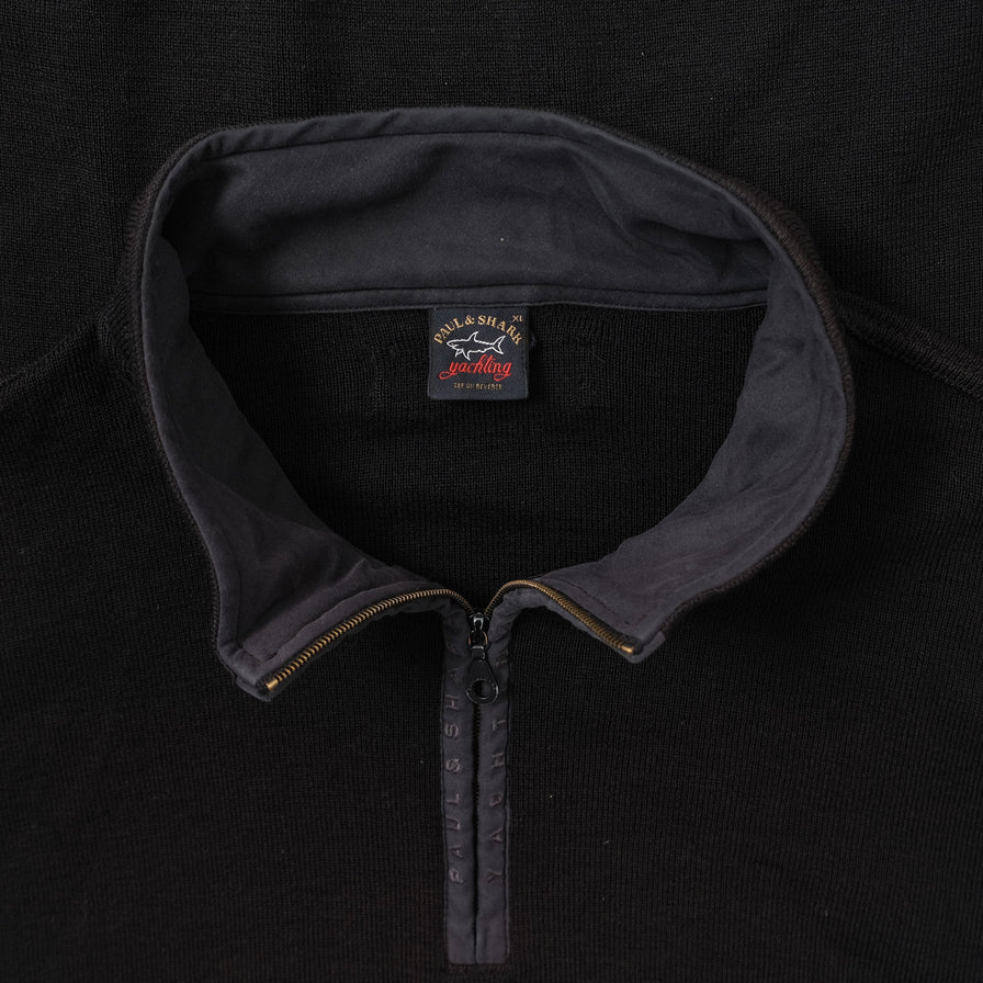 Vintage Paul Shark Q-Zip Sweater XLarge