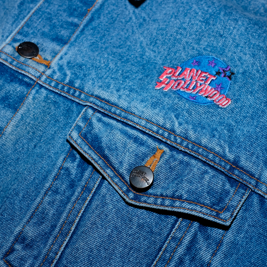 Vintage Planet Hollywood Las Vegas Denim Jacket Medium / Large - Double Double Vintage