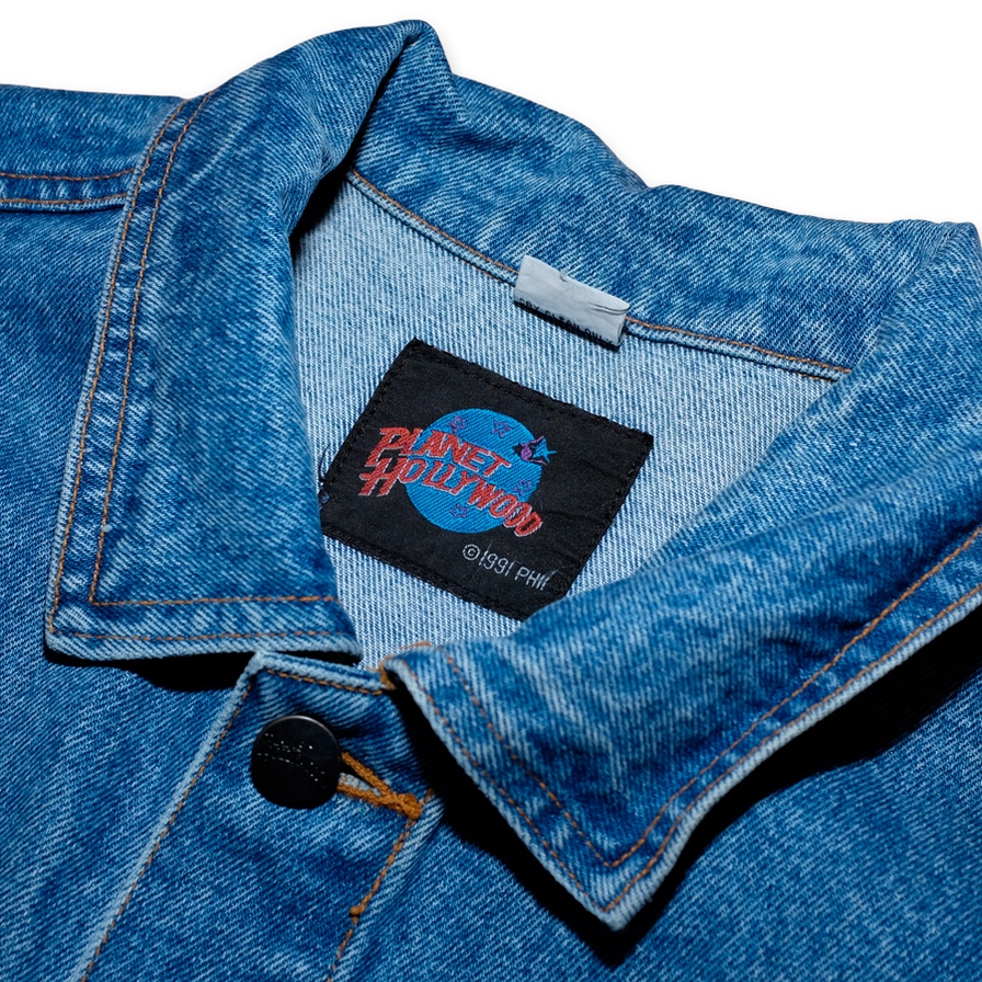 Vintage Planet Hollywood Las Vegas Denim Jacket Medium / Large - Double Double Vintage
