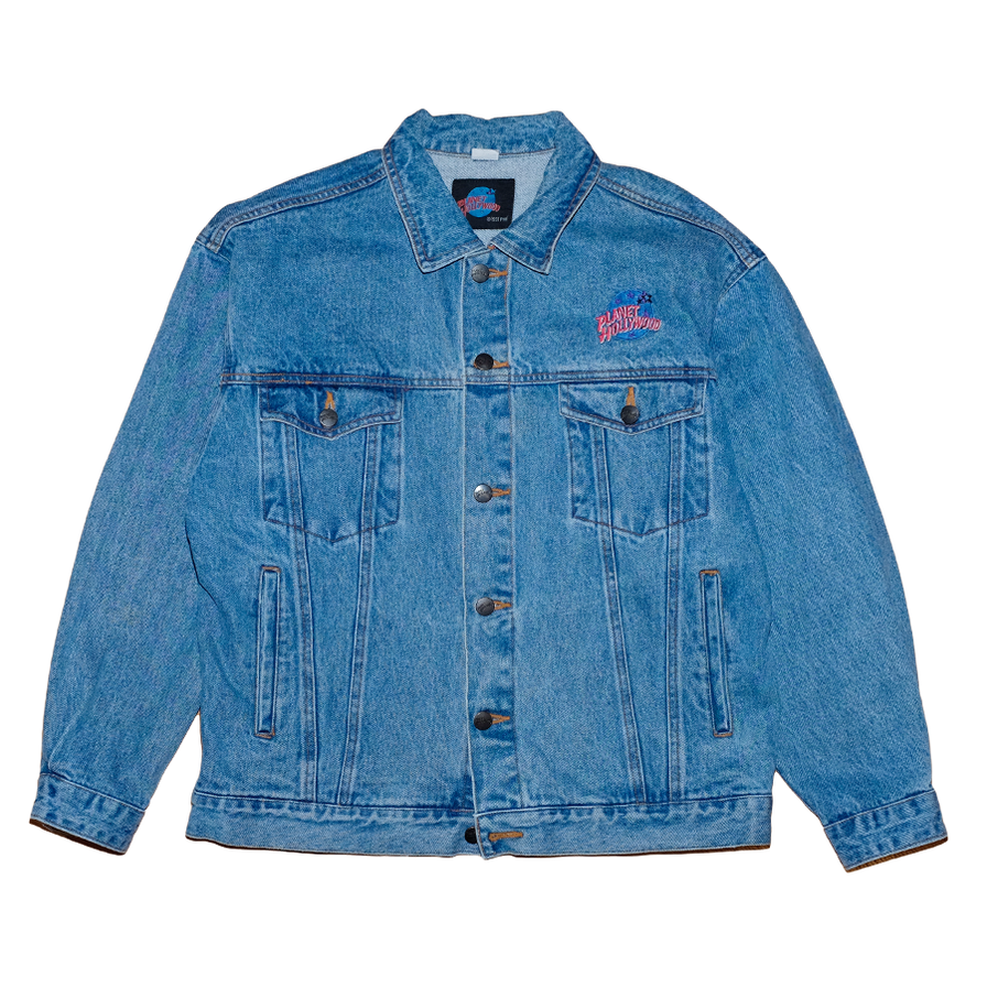 Vintage Planet Hollywood Las Vegas Denim Jacket Medium / Large - Double Double Vintage