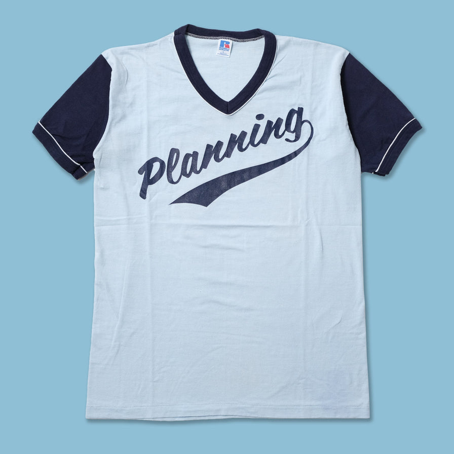 Vintage Planning V-Neck T-Shirt Large