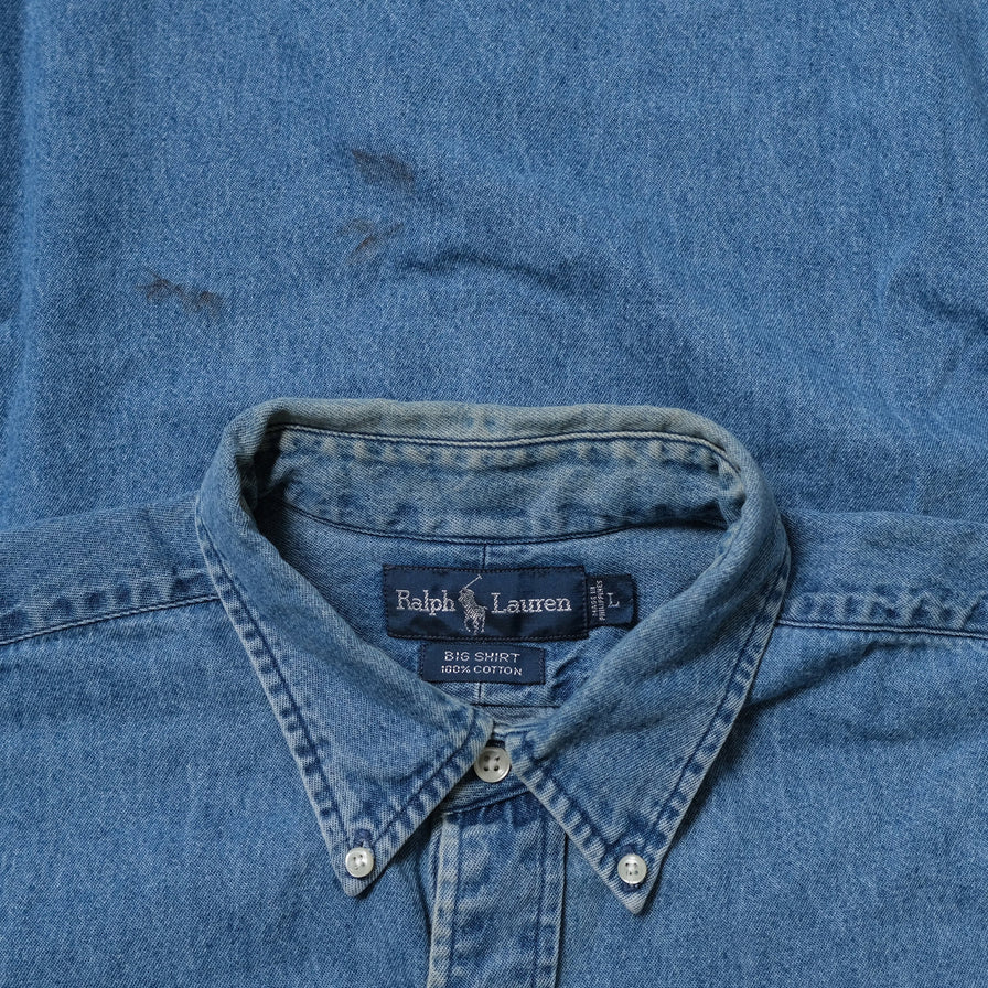 Vintage Polo Ralph Lauren Denim Shirt XLarge