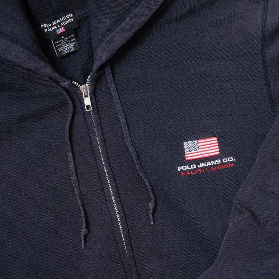 Vintage Polo Ralph Lauren Zip Hoody Large