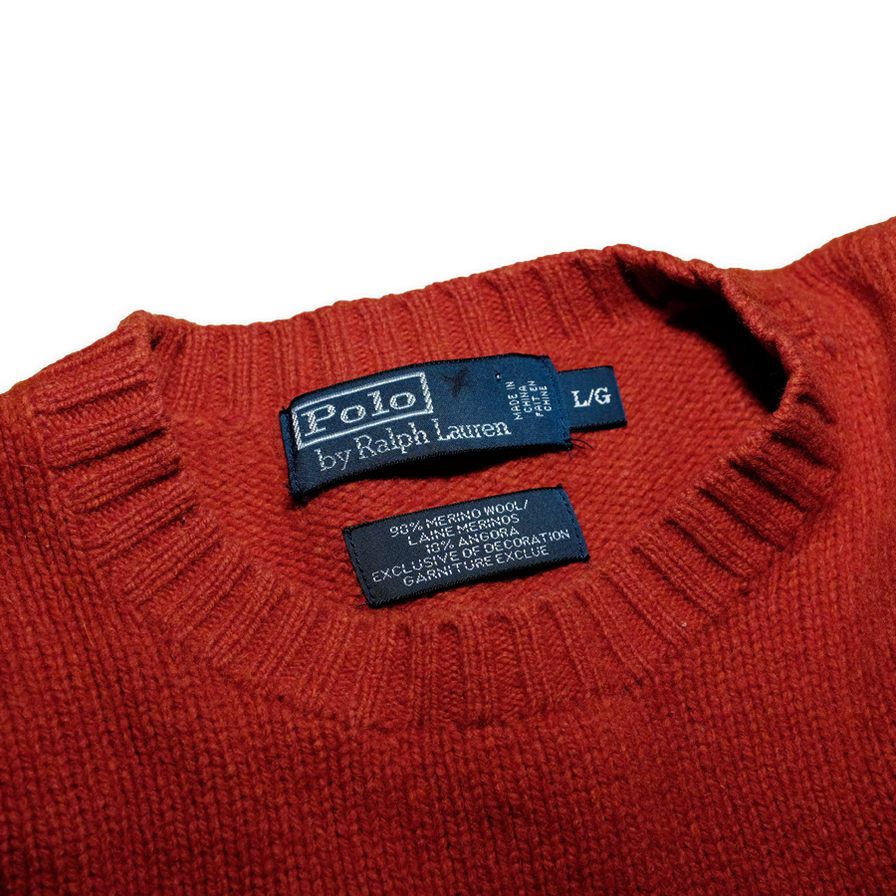 Vintage Polo Ralph Lauren Wool Sweatshirt Medium / Large - Double Double Vintage
