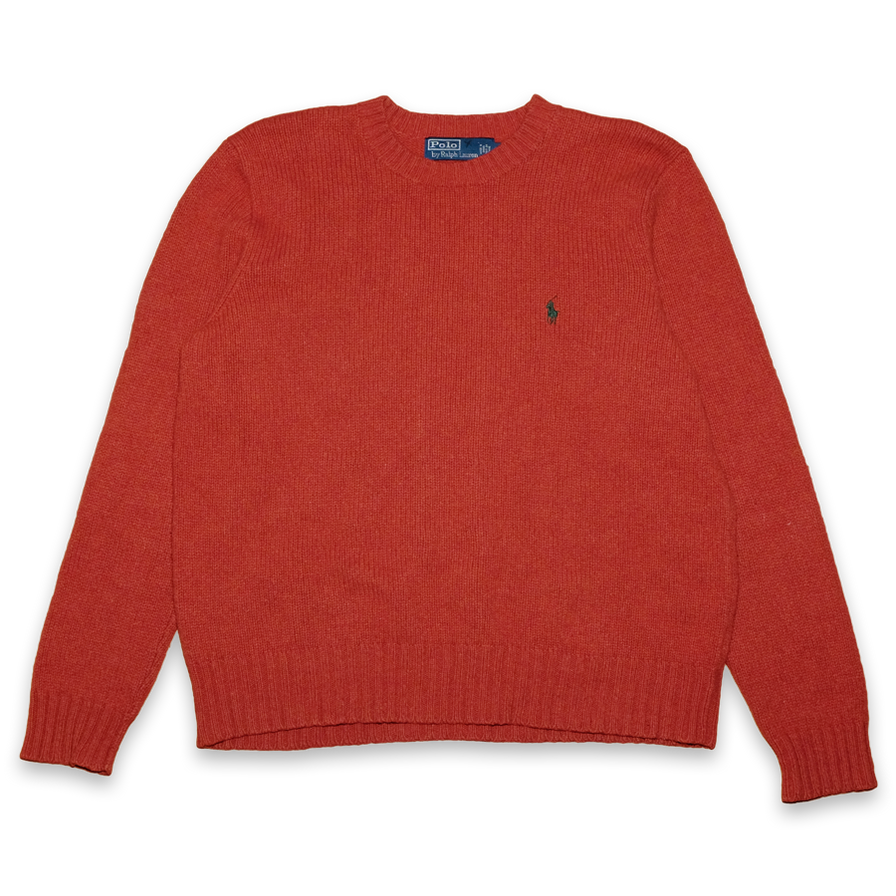 Vintage Polo Ralph Lauren Wool Sweatshirt Medium / Large - Double Double Vintage