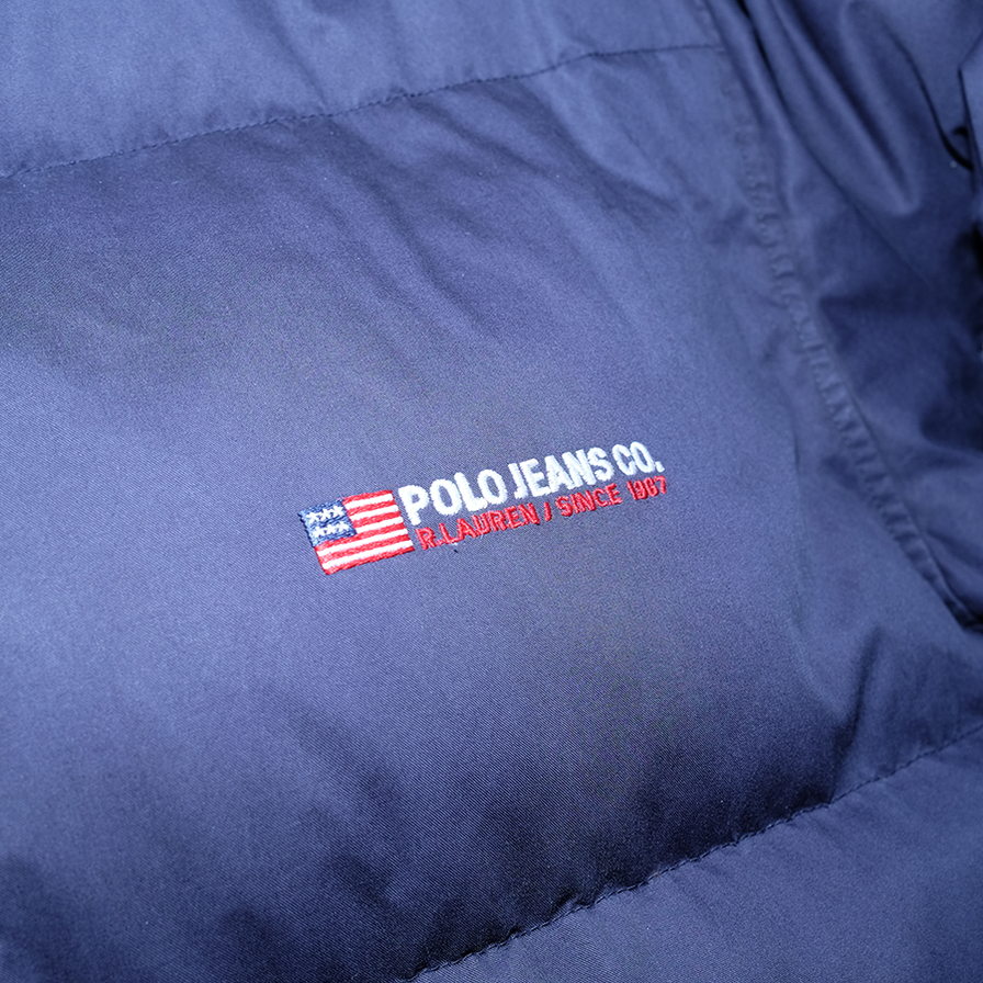 Vintage Polo Jeans Ralph Lauren Puffer Jacket XLarge - Double Double Vintage