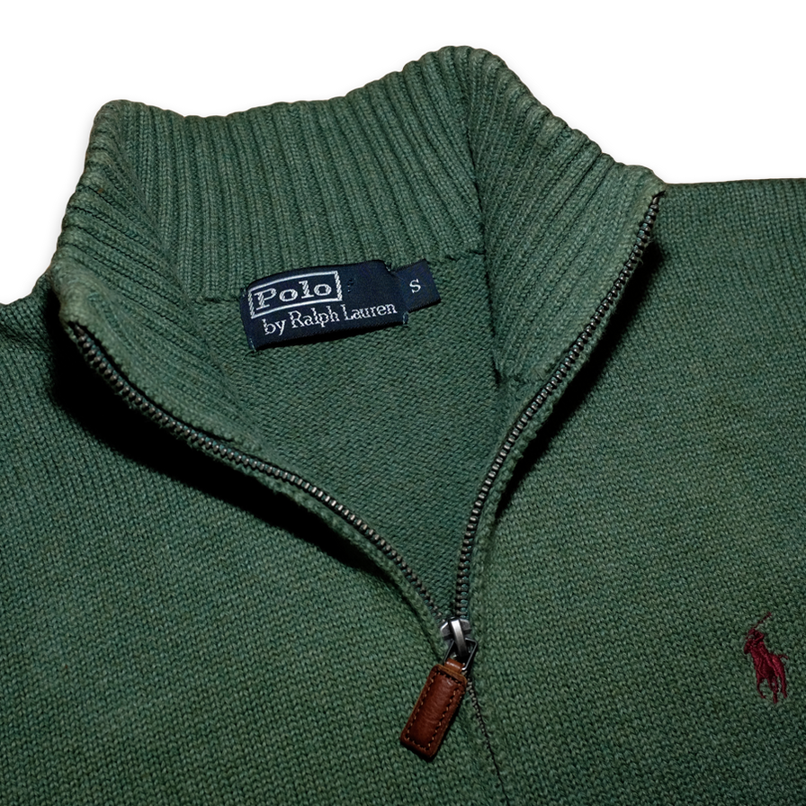 Vintage Polo Ralph Lauren Half Zip Sweatshirt Small - Double Double Vintage