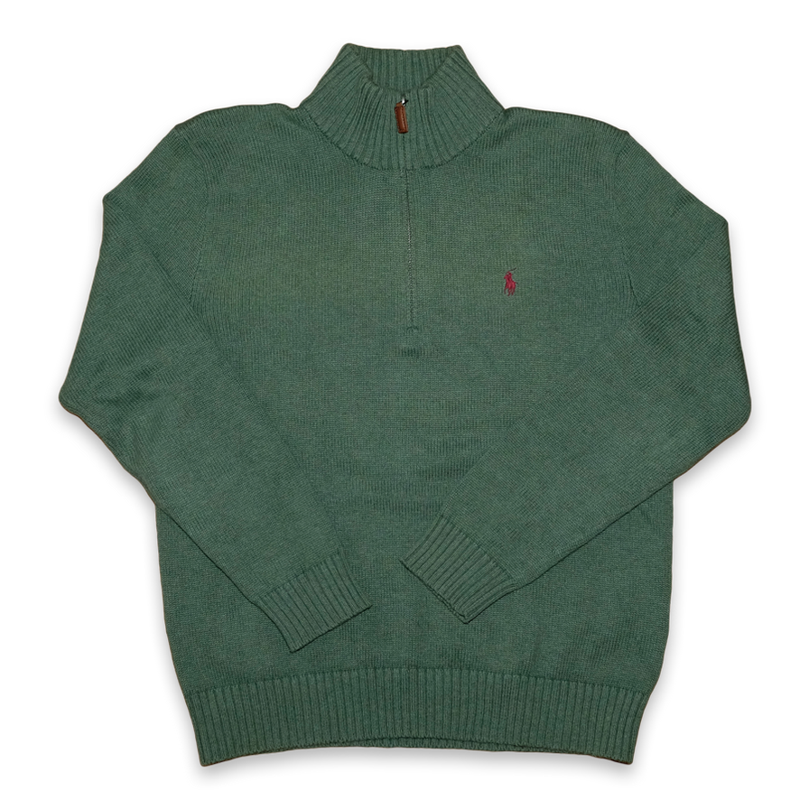 Vintage Polo Ralph Lauren Half Zip Sweatshirt Small - Double Double Vintage