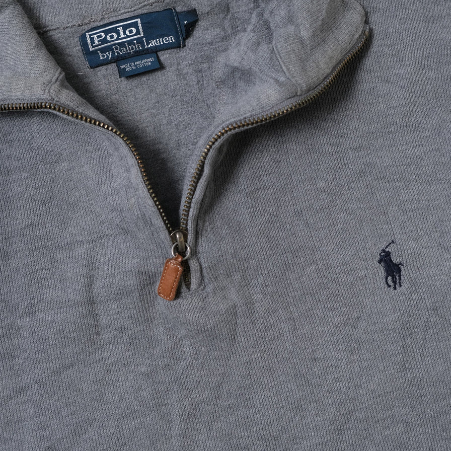 Vintage Polo Ralph Lauren Q-Zip Sweater Large