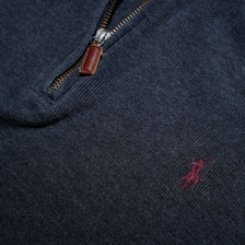 Vintage Polo Ralph Lauren Q-Zip Sweatshirt Large - Double Double Vintage