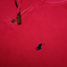 Vintage Polo Ralph Lauren Q-Zip Sweatshirt Medium - Double Double Vintage