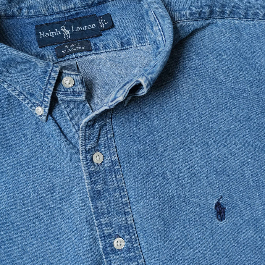 Vintage Polo Ralph Lauren Denim Shirt XLarge