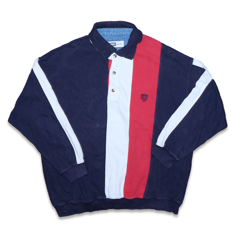 Vintage Polo Sweater XLarge - Double Double Vintage