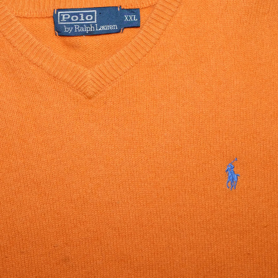 Vintage Polo Ralph Lauren V-Neck Sweater Large - Double Double Vintage