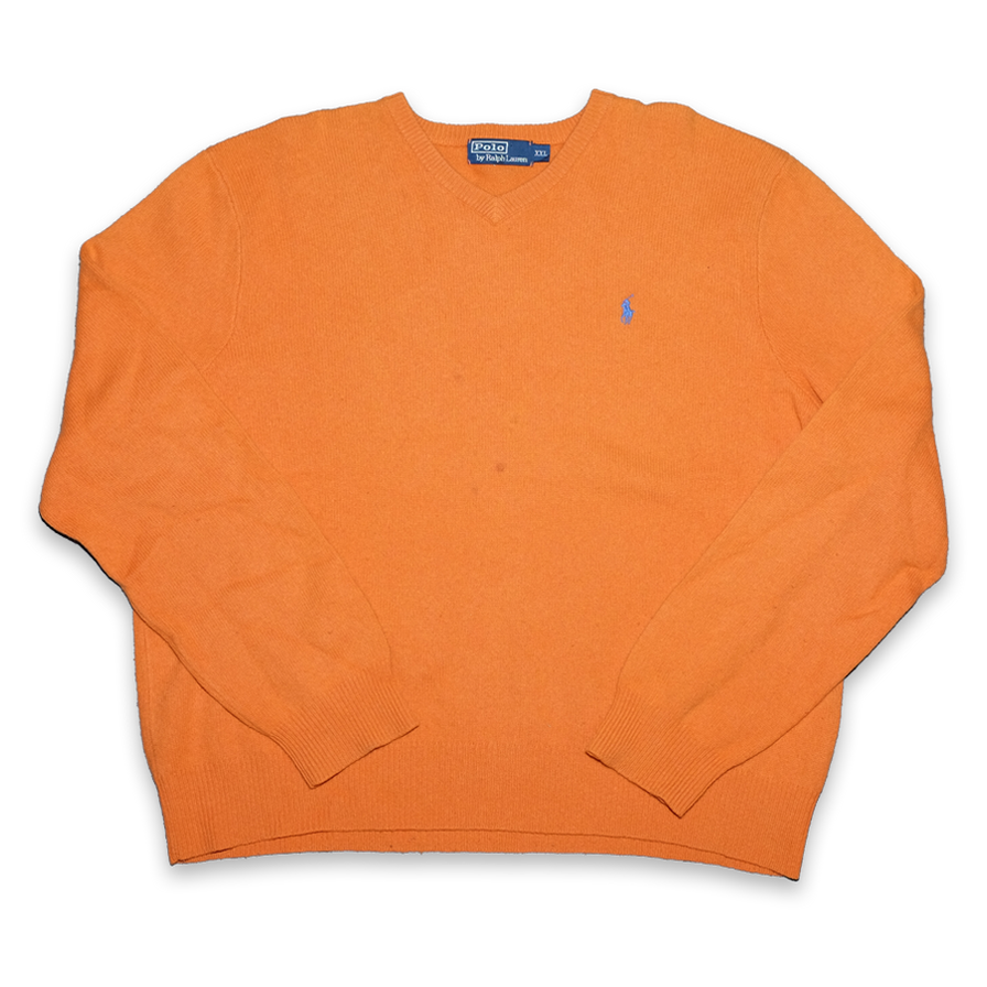 Vintage Polo Ralph Lauren V-Neck Sweater Large - Double Double Vintage