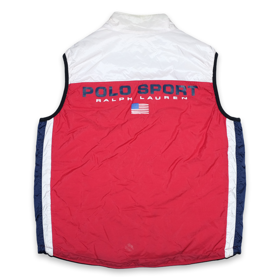 Vintage Polo Sport Puffer Vest Medium / Large - Double Double Vintage