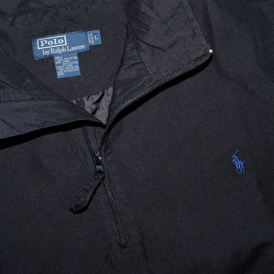 Vintage Polo Ralph Lauren Q-Zip Windbreaker Large - Double Double Vintage