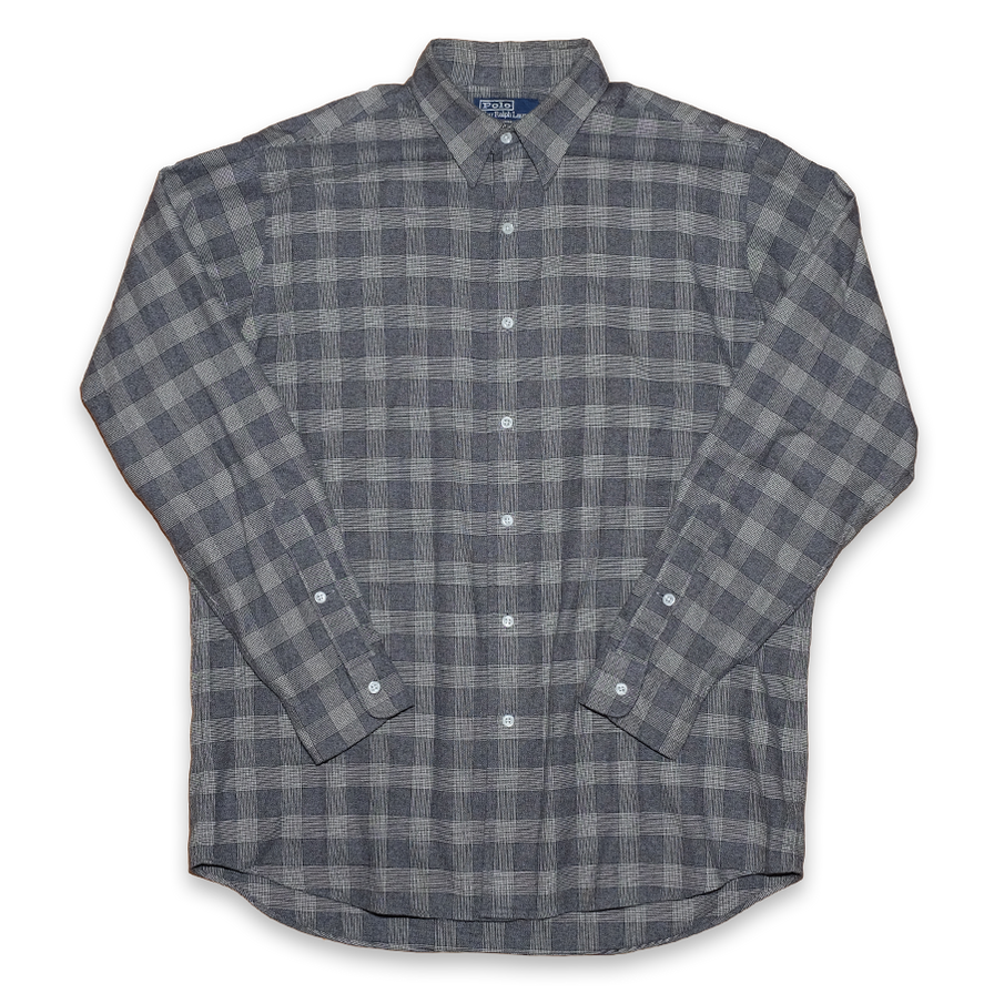 Vintage Polo Ralph Lauren Flannel Shirt Large - Double Double Vintage