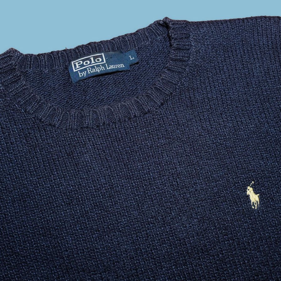 Vintage Polo Ralph Lauren Knit Sweater Medium - Double Double Vintage