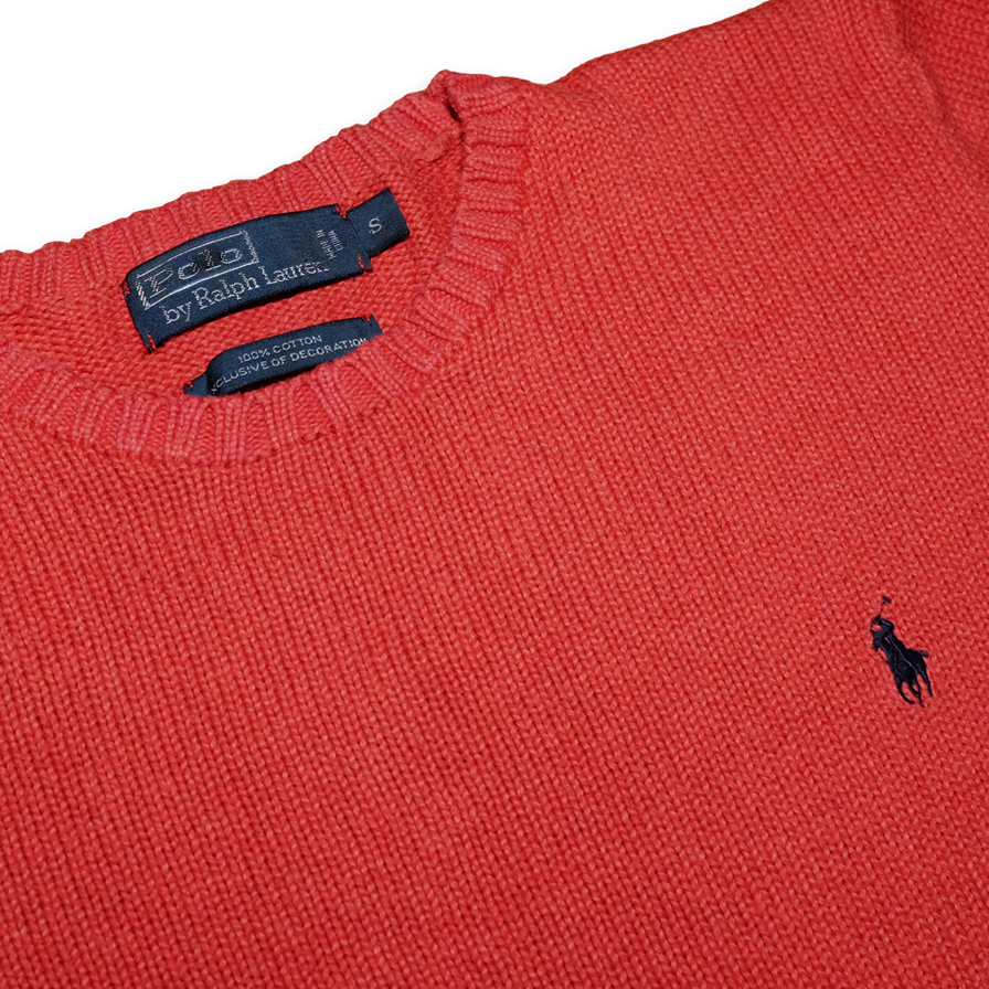 Vintage Polo Ralph Lauren Knit Sweatshirt Small - Double Double Vintage