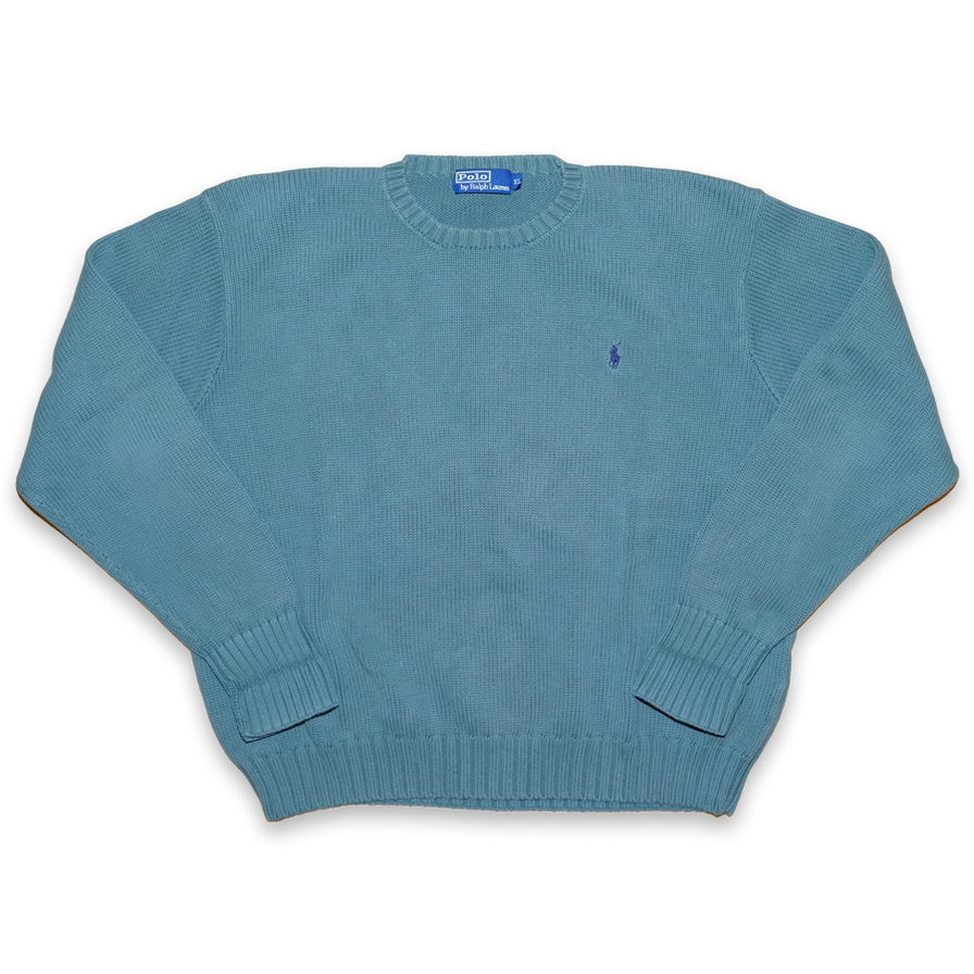 Vintage Polo Ralph Lauren Knit Sweatshirt Medium - Double Double Vintage