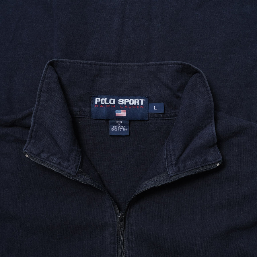 Vintag Polo Sport Q-Zip Sweater Large