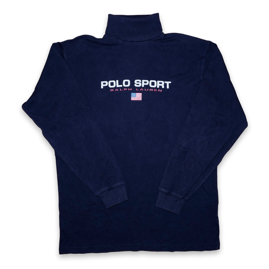Vintage Polo Sport Turtleneck Longsleeve Large - Double Double Vintage